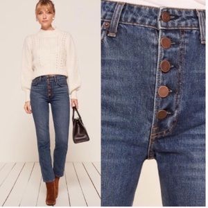 ✨Reformation Winona Button Fly Jean